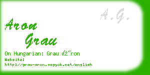 aron grau business card